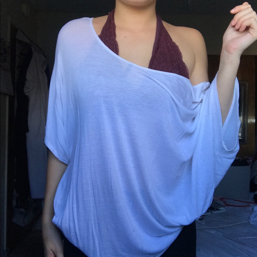 White off the shoulder top